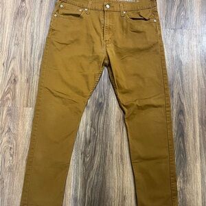 Levi’s 512 Slim Taper Performance Jeans – Mustard Yellow/Brown – Size 36x30